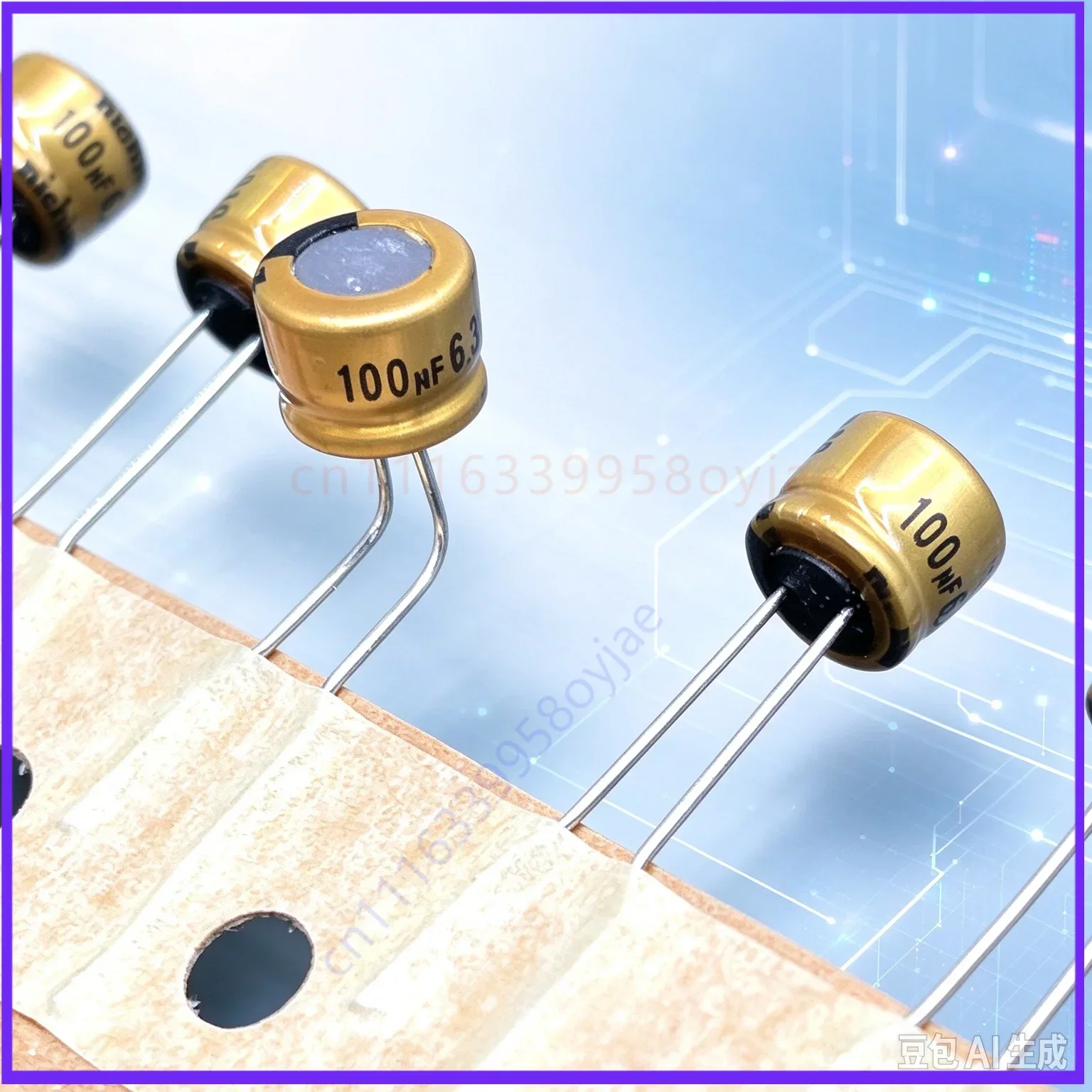 Audio for Japan nichicon Gold 100uF 6.3V Fever Aluminum Electrolytic Capacitor   100pcs