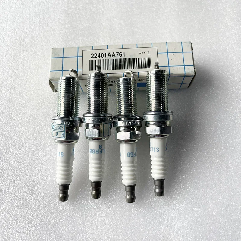 New Genuine 4PCS Set Spark Plugs  22401AA761 For Subaru Legacy Forester