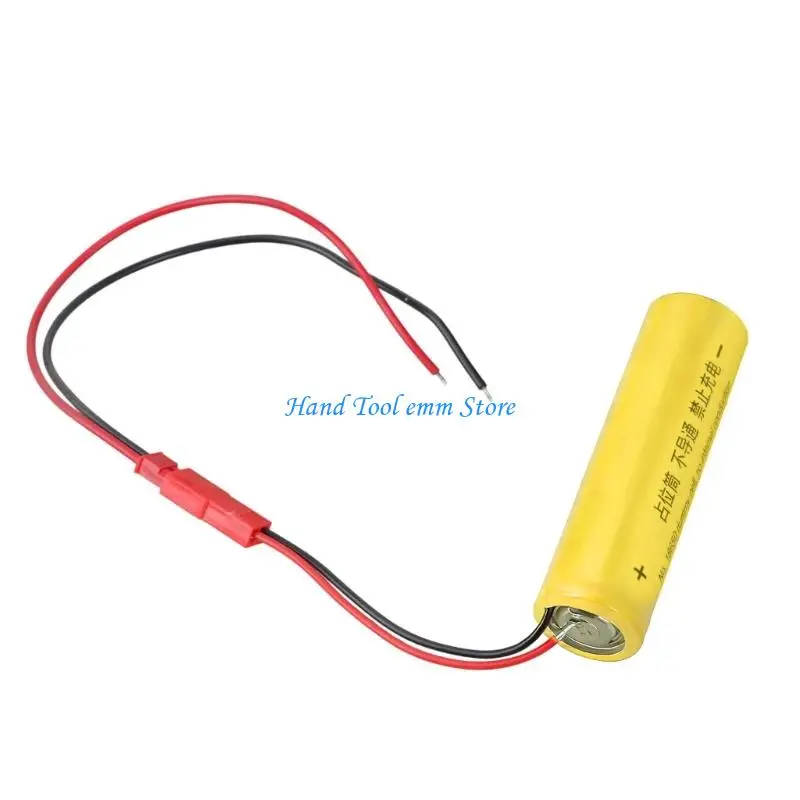 H37F 0V 18650 Battery Replacement Placeholder JST input Cable Dummy Cell Not Conduction for DIY Electrical Projects