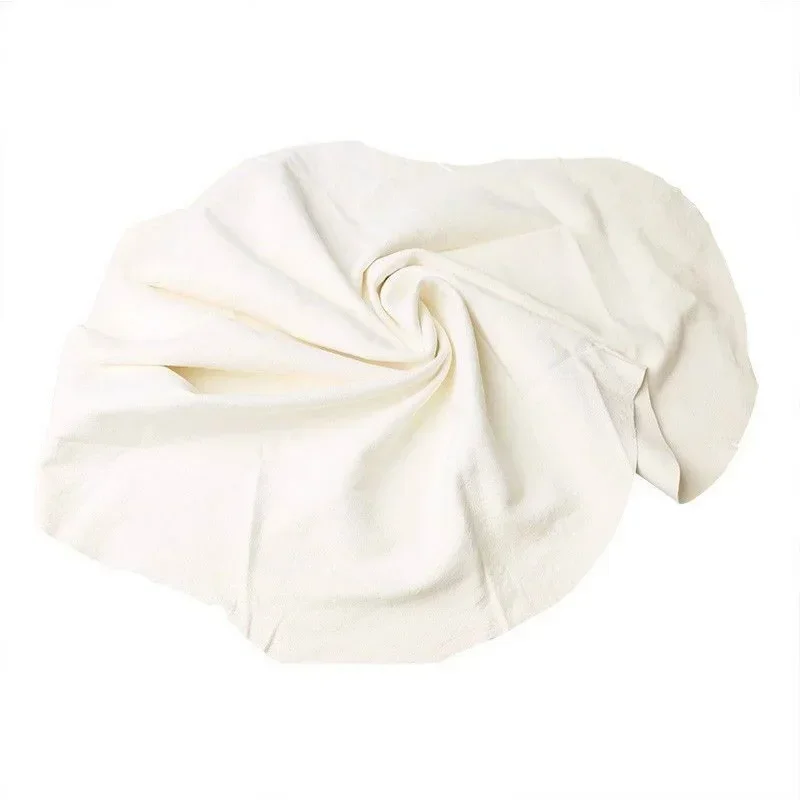 Toallas de limpieza de coche de cuero de gamuza Shammy Natural, paño de secado y lavado, toalla blanca de 25x40cm, lavado y mantenimiento de coches, 1 ud.