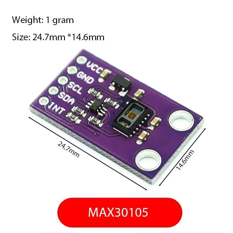 High Accuracy I2C MAX30105 Particle Optical Sensor Photodetectors Board Module 1.8V power supply