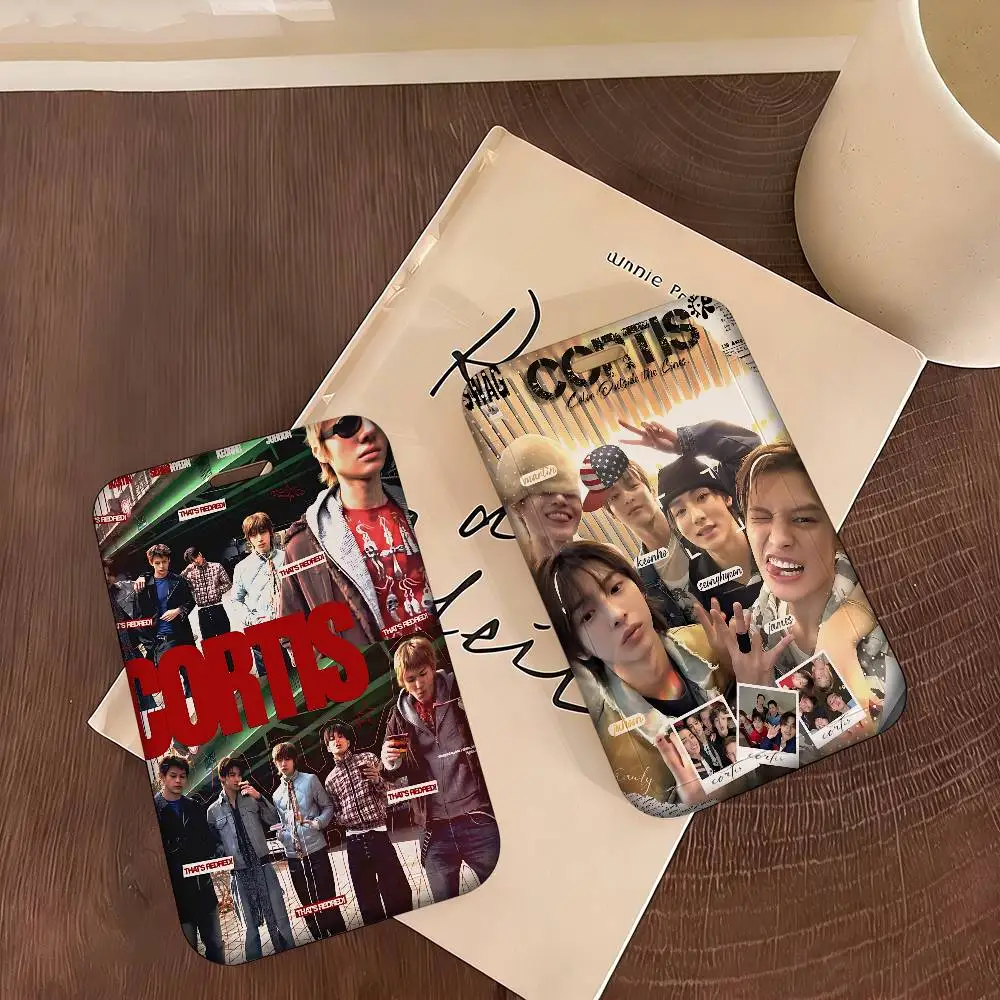 singer group C-CORTIS-S Kpop Music 1Pcs Work Name Card Holders Business Work Card ID Badge Lanyard Holder ID Business Case