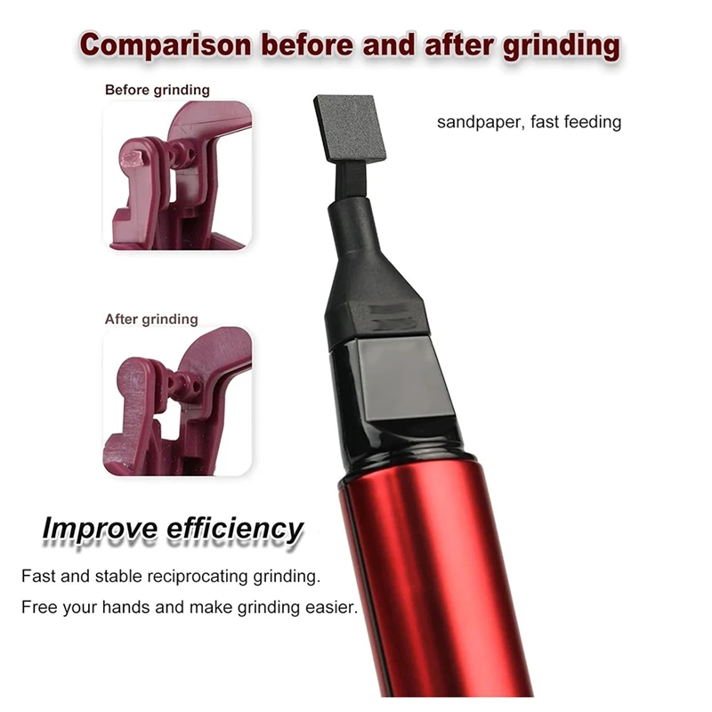 Reciprocating Electric Sanding Pen, 3-Speed Adjustable Detail Sanding Pen Anti-Cut Finger Cover, For Tight Spaces Crafts