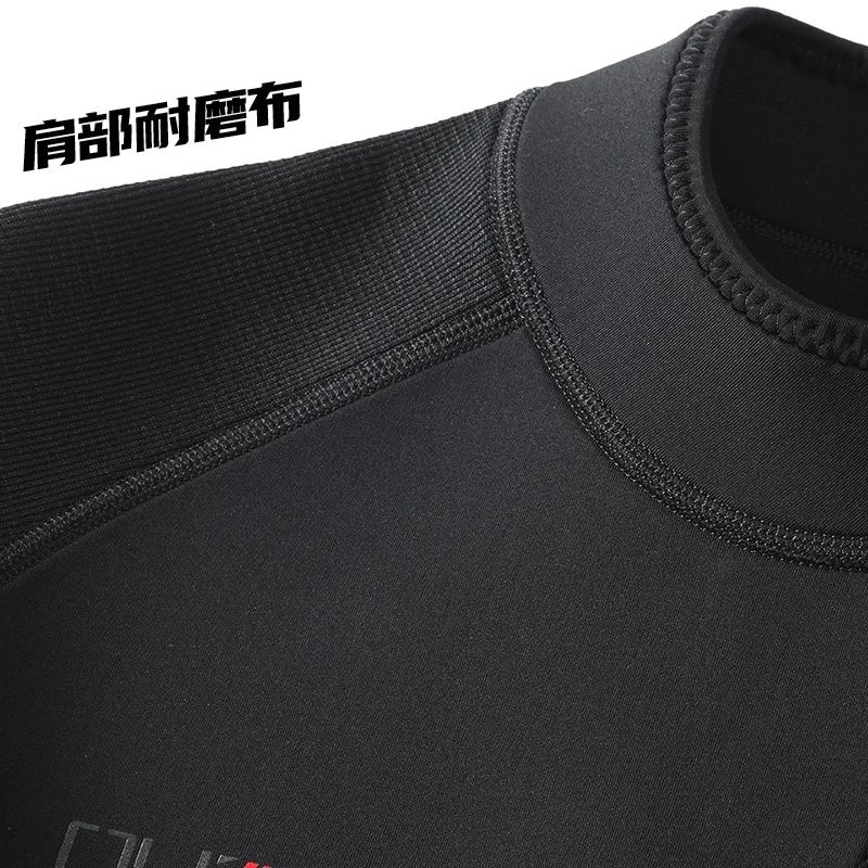 3mm Shorty Full Wetsuit for Men Neoprene Dive Skin Front Zip Scuba Diving Suit for Snorkeling Surfing Swimming