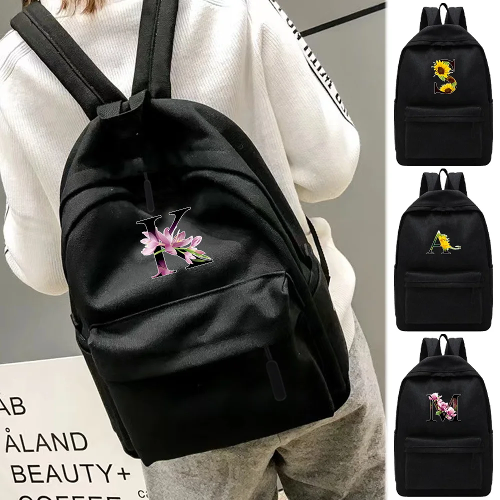 

Рюкзак для школы и активного отдыха, складной, для путешествий, портативный, на плечо, серия цветов «Цветы»