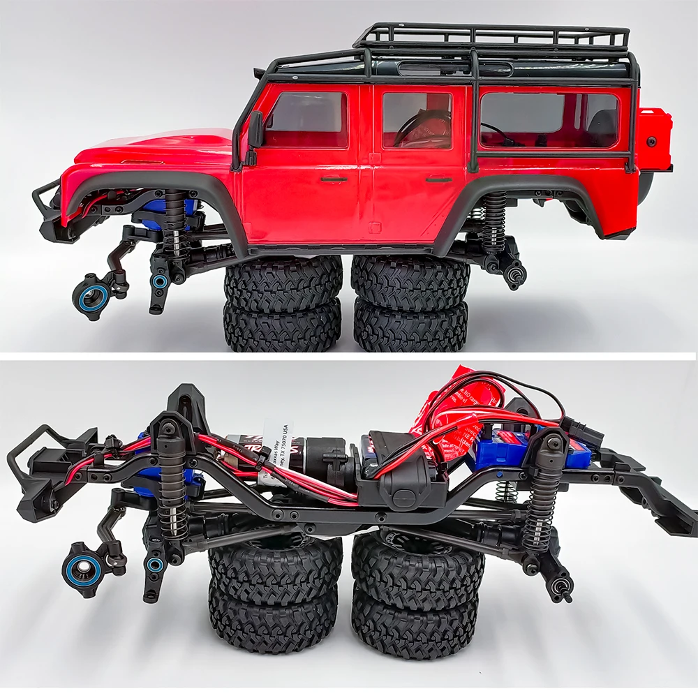 YEAHRUN 22 szt. TRX4M łożysko stalowe piasta koła oś uszczelnione łożysko do TRX4-M Bronco Defender 1/18 gąsienica RC część samochodowa