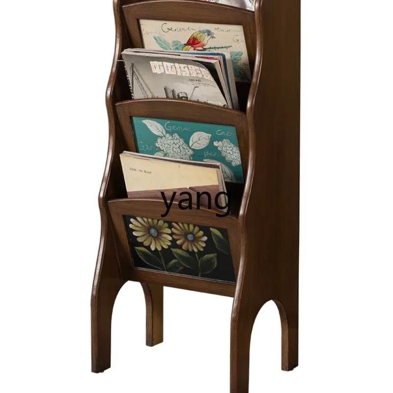 

Yjq retro bookshelf magazine display painted furniture storage small bookshelf