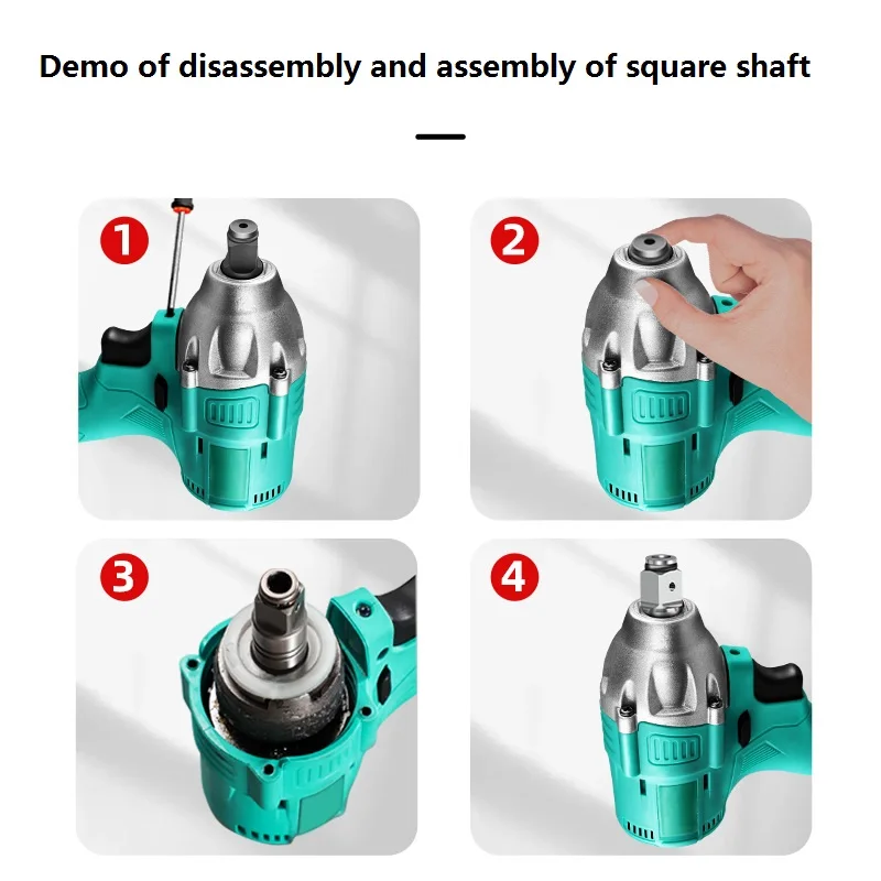 Electric wrench conversion head drill dual-purpose square shaft multi-purpose modified screwdriver T-type shaft accessories