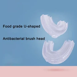 U Shaped Electric Toothbrush Heads for 360 Degrees Sonic Toothbrush Soft Bristles Replacement Tooth Brush Heads for Kids Adults