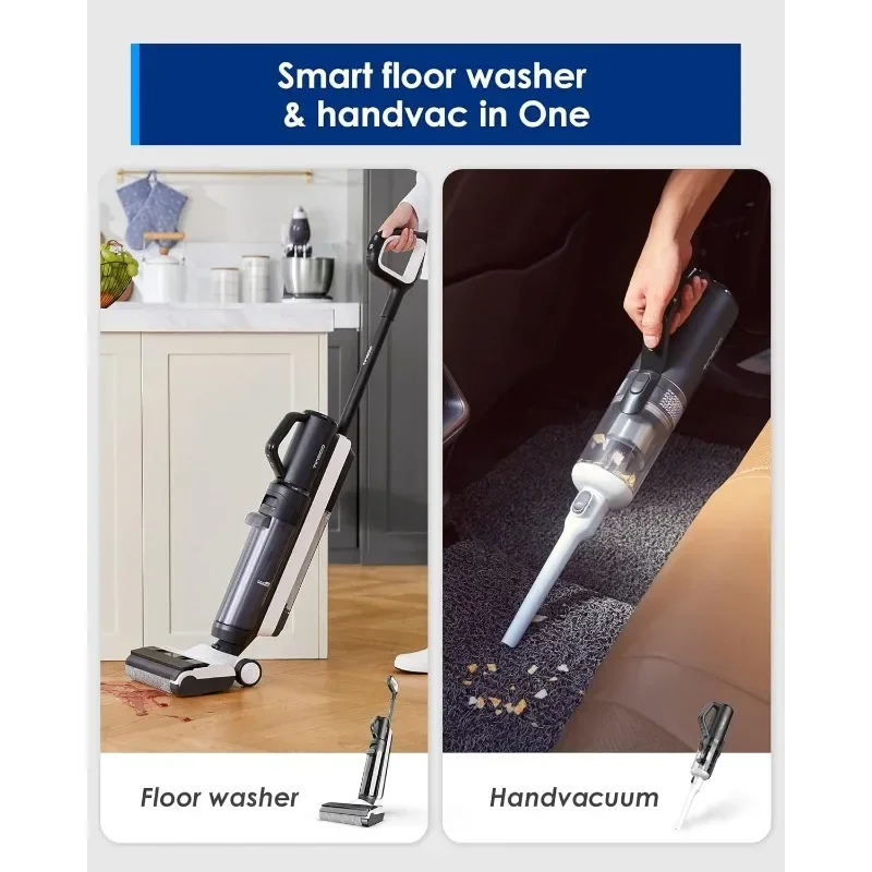 Tineco Smart Wet Dry Vacuum Cleaners  Floor Cleaner Cordless Vacuum for Multi-Surface Lightweight