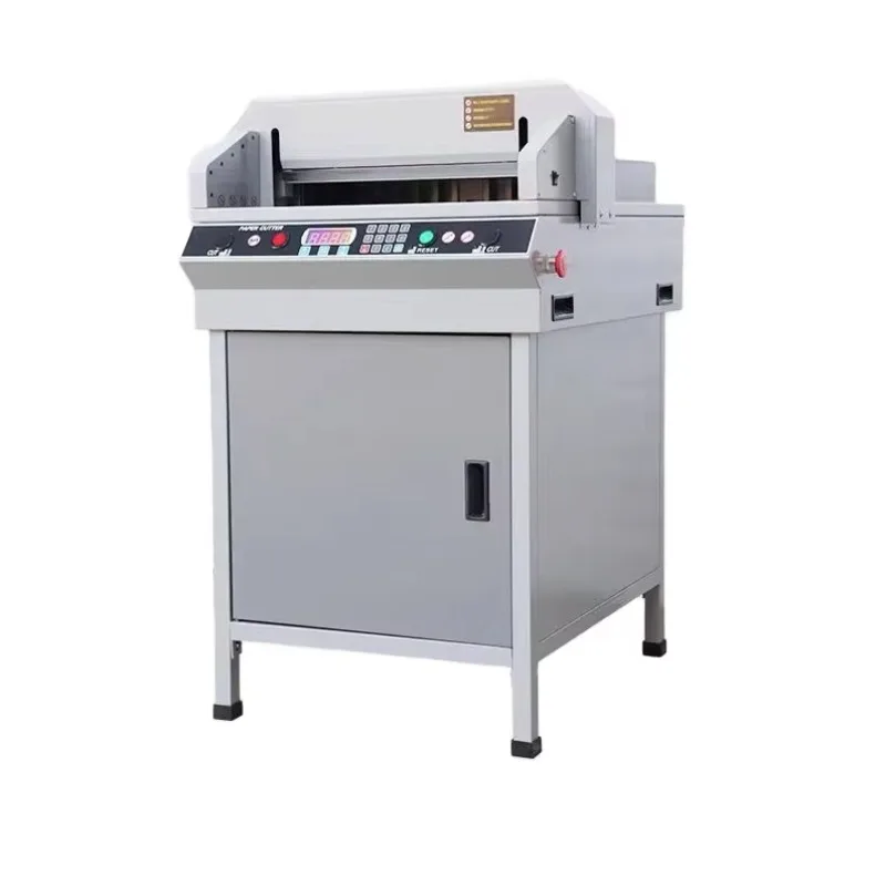 Electric & Manual Paper Trimmer Cutting Machine Guillotine Paper Cutter With New Motor Gear Engine For Retail Industries