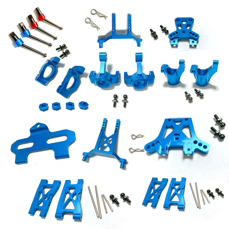 

NEW Metal Upgrade Parts Kit Caster Block Steering Blocks Suspension Arm for Traxxas LaTrax Teton 1/18 RC Car