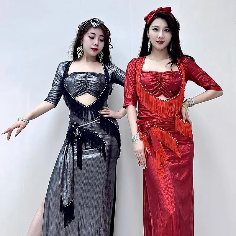 Customized Belly Dance Costume  Eastern Dance Dress Shaabi Folk Style Robe Performance Costume Heavy Industry Pure Handmade