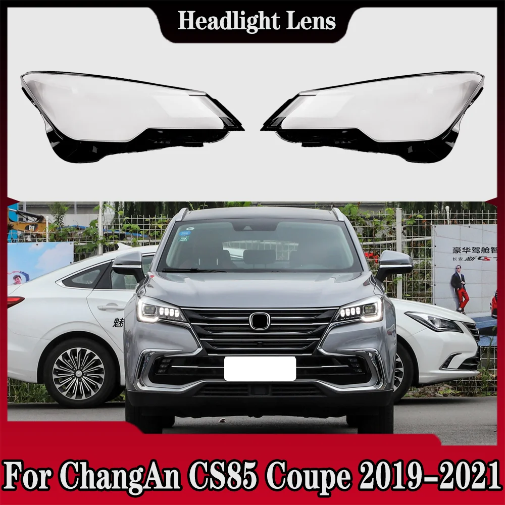 

For ChangAn CS85 Coupe 2019 2020 2021 Car Front Headlight Cover Transparent Lampshade Plexiglass Replace Original Lens Shell