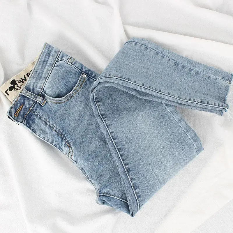 Jeans Women's 2026 Summer Thin High-waisted Slim-fitting Pencil Pants Leggings Fitness Stretch Trousers
