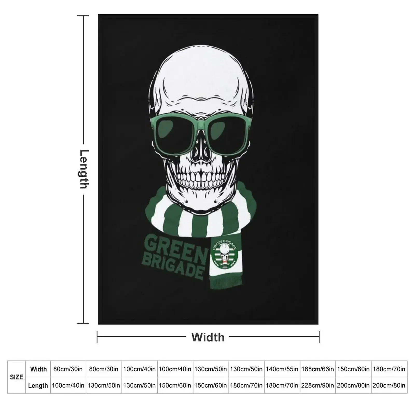 Green Brigade Throw Blanket Personalized Gift Single Travel Designers halloween Plaid on the sofa Blankets