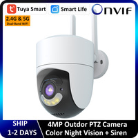 4MP Onvif 2.4G/5G Dual Band WiFi Home Security Cameras Waterproof Motion Detection Outdoor IP Alarm Surveillance Tuya Camera