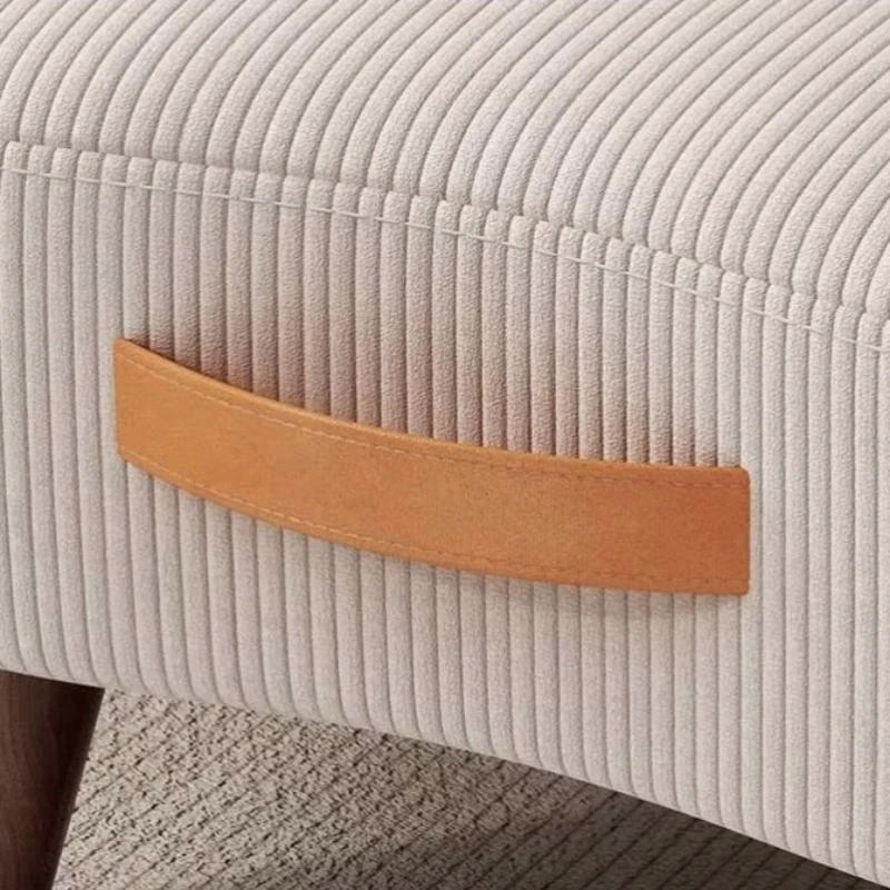 Taburete para el hogar, taburete, Material de madera, muebles de sala de estar, tela con marco de madera