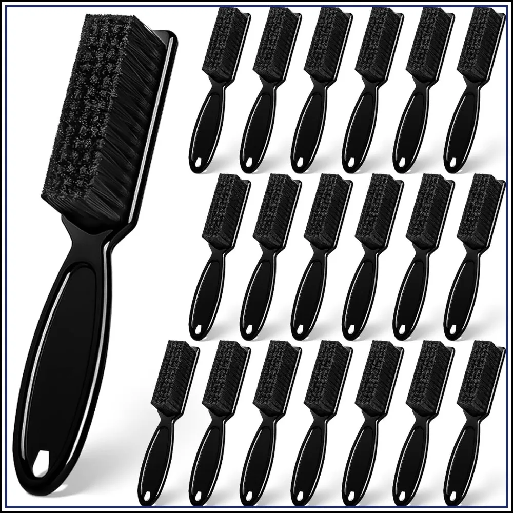 

20 Pcs Barber Clipper Cleaning Brushes, Plastic Handle Nylon Bristles, Multifunctional Cleaning Supplies for Hair Salon, Home and Travel