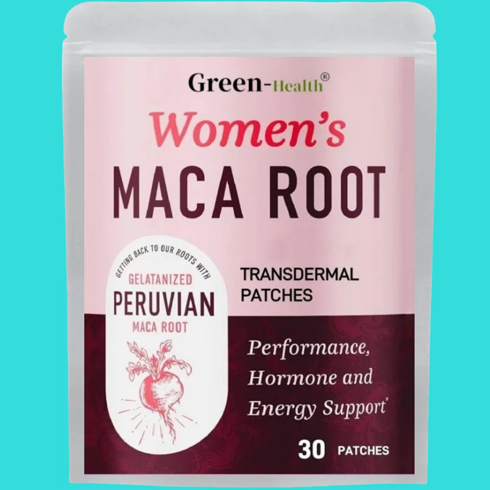 30 Patches Womens Maca Root Transdermal Patches Support Energy, Hormone Balance, & Menopause