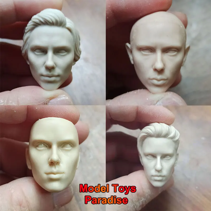 

Unpainted 1/6 Woman Soldier Black Widow White Model Head Scarlett Johansson Super Hero Head Sculpt Fit 12inch Action Figure Body