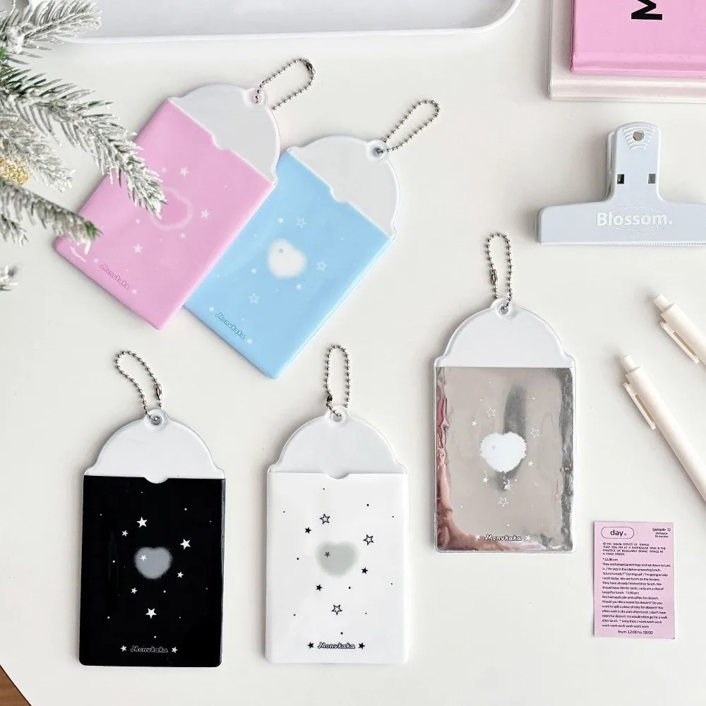 جديد 3 بوصة حامل بطاقة الصور Ins نمط سلسلة الديكور المعبود الطرفية حامل بطاقة بولي كلوريد الفينيل صور حقيبة للتخزين K-Pop المعبود