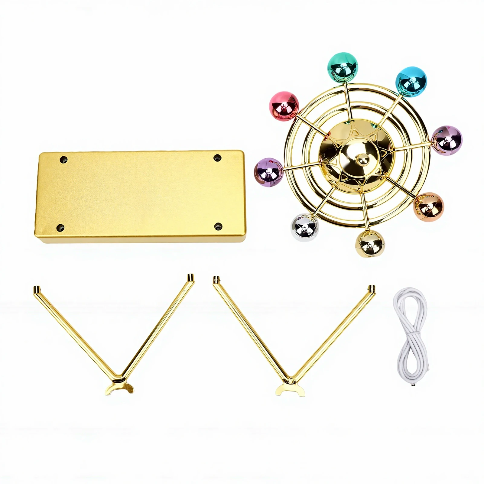 Perpetual Motion Windmill with Revolving Colorful Balance Balls Mesmerizing  Artwork for Home  Decoration Battery Powered