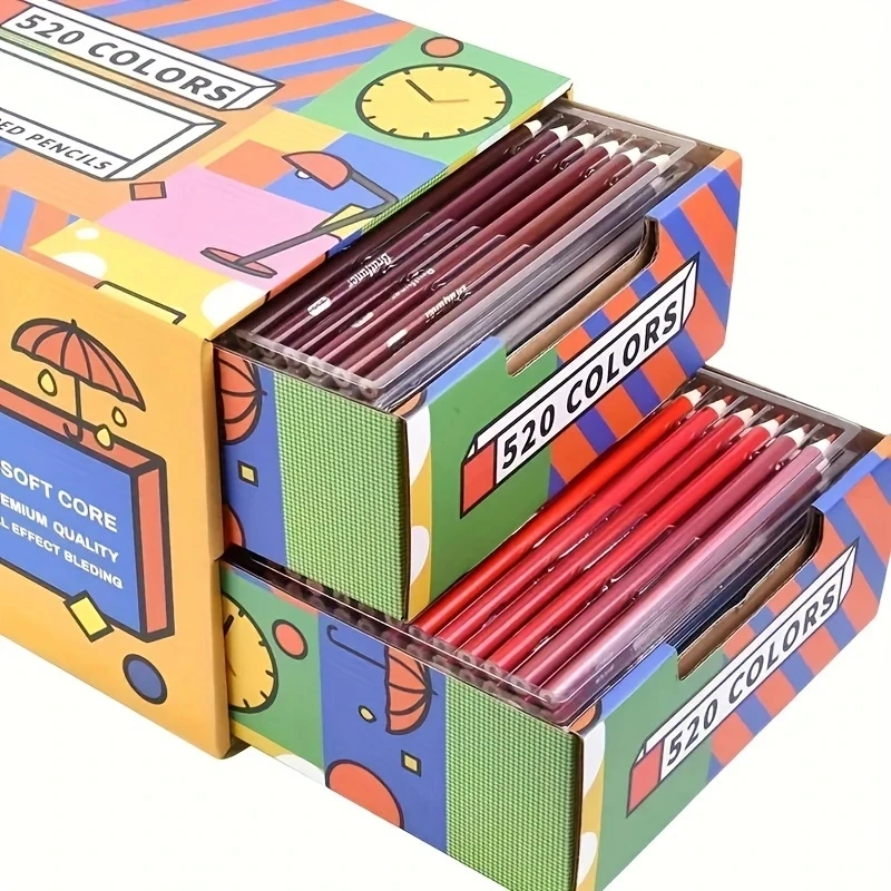 Brutfuner 520 Color Art Lead Set Drawer style Wooden Pencil