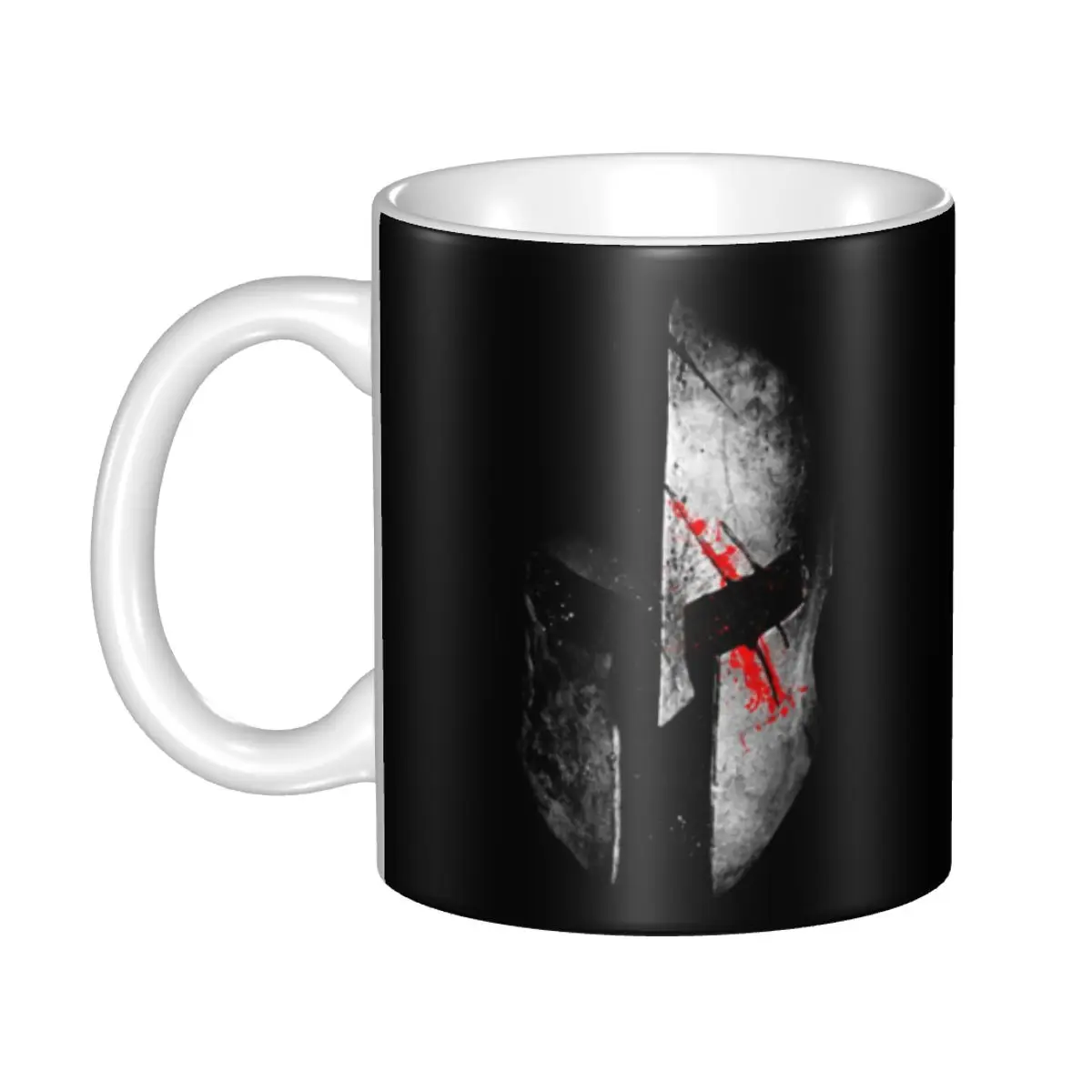 

DIY Sparta Skull Spartan Helmet Ceramic Mug Personalized Coffee Cup Creative Present