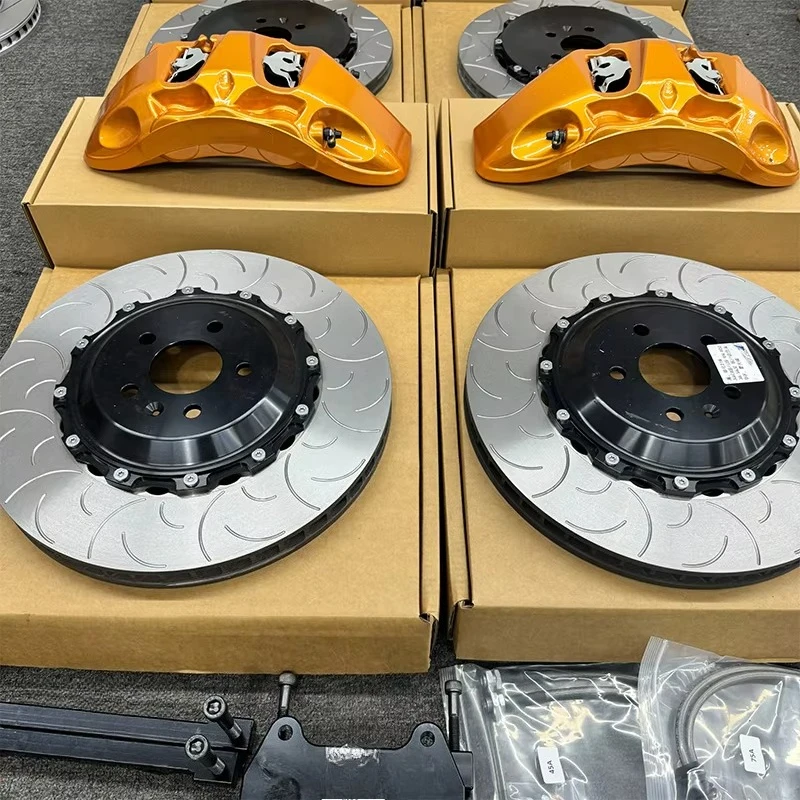 Akebono 9N 6-Piston Big Brake Caliper System with Brake Discs and Brake Pads Upgrade for S6 S7 A6 A7