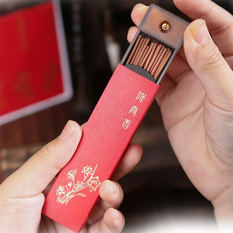 Palitos de incienso de bolsillo portátiles con aromas de sándalo de café, palitos cortos de tamaño de viaje para meditación de oficina, madera de agar Natural