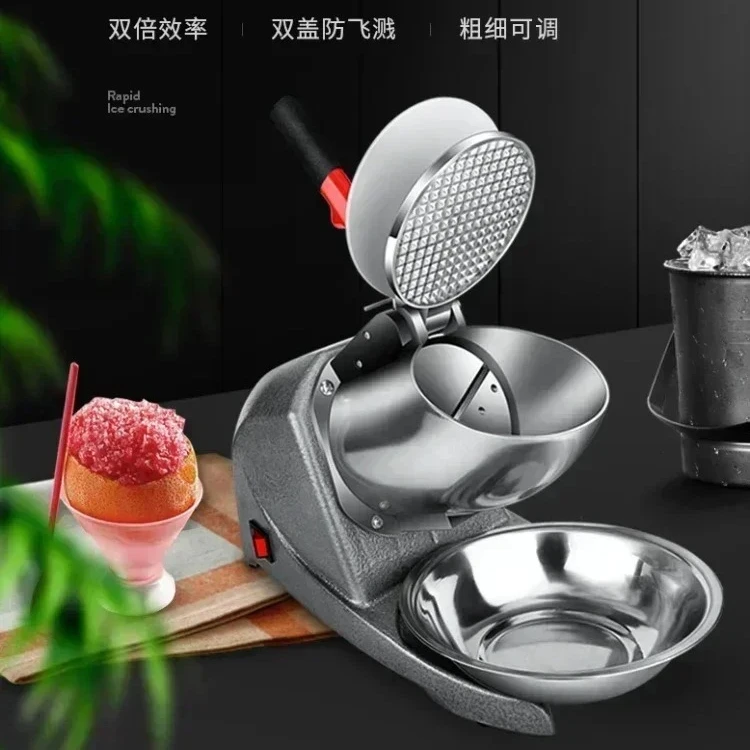 Hochleistungs-Smoothie-Elektro-Eisbrecher, rasierte Eismaschine, kommerzielles Haushalts-Doppelmesser
