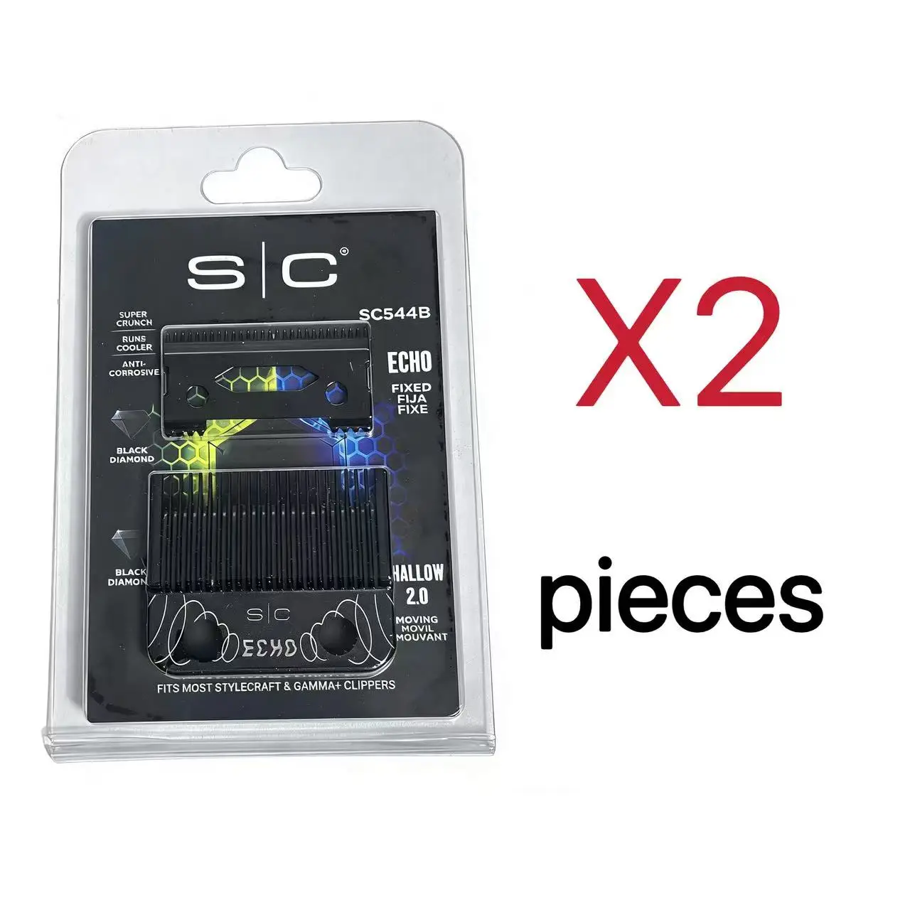 SC Echo Blades Phantom Blades für Madeshow KM Gamma JRL KM VGR Professional sind universell für alle professionellen Haarschneidemaschinen geeignet.