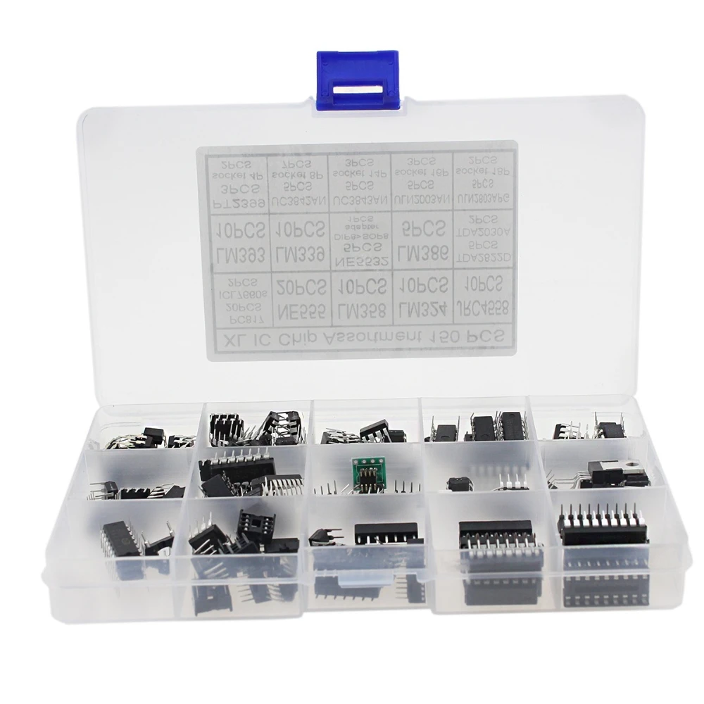 150PCS XL IC Chip Assortiment Oscillator NE555 LM358 LM324 LM393 PC817 LM386 Chip Sorteren Operationele Versterker