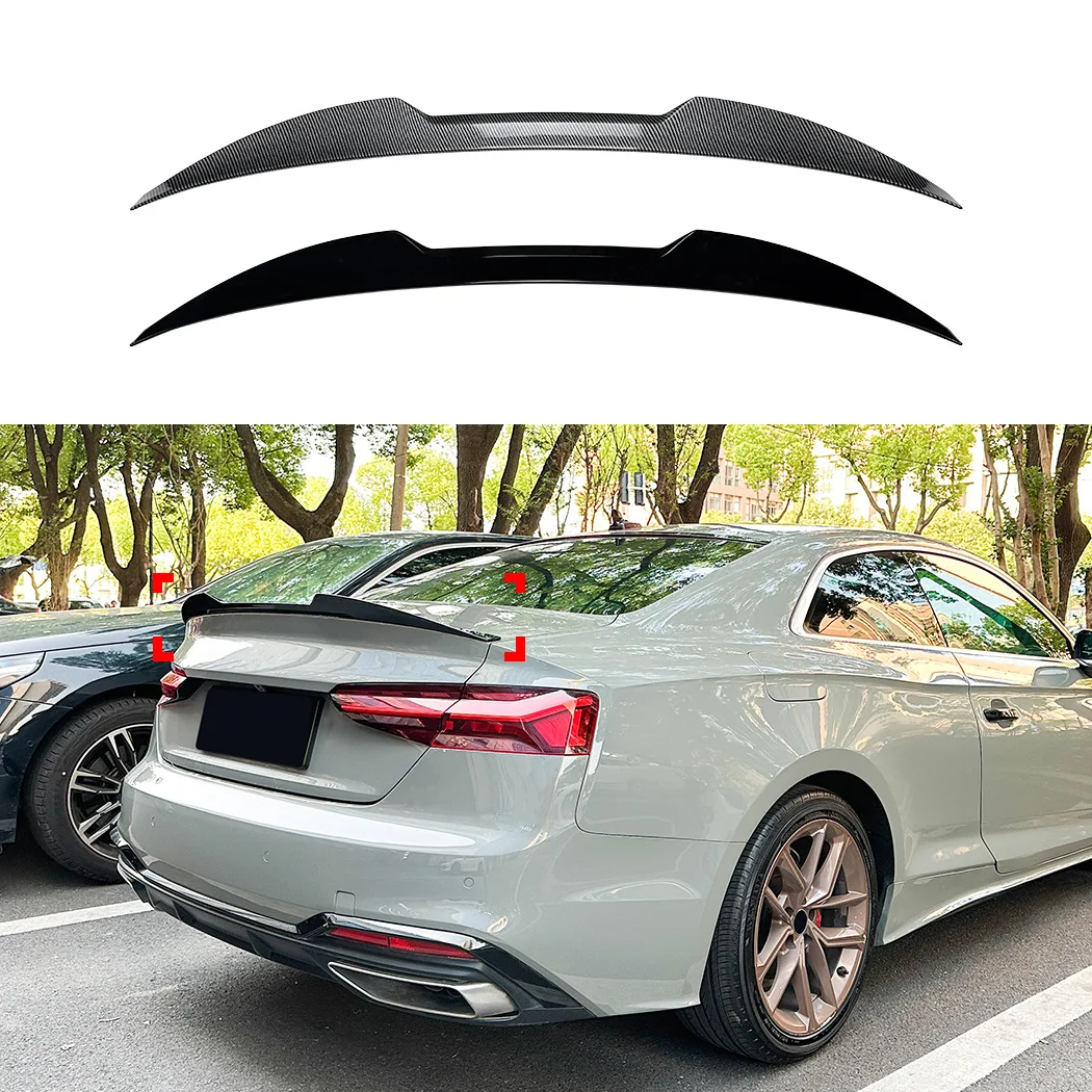 

Крышка спойлера для Audi A5 F5 Coupe S-Line S5 RS5 B9 2-дверный спортивный задний спойлер 2017-2024, аксессуары для стайлинга автомобилей