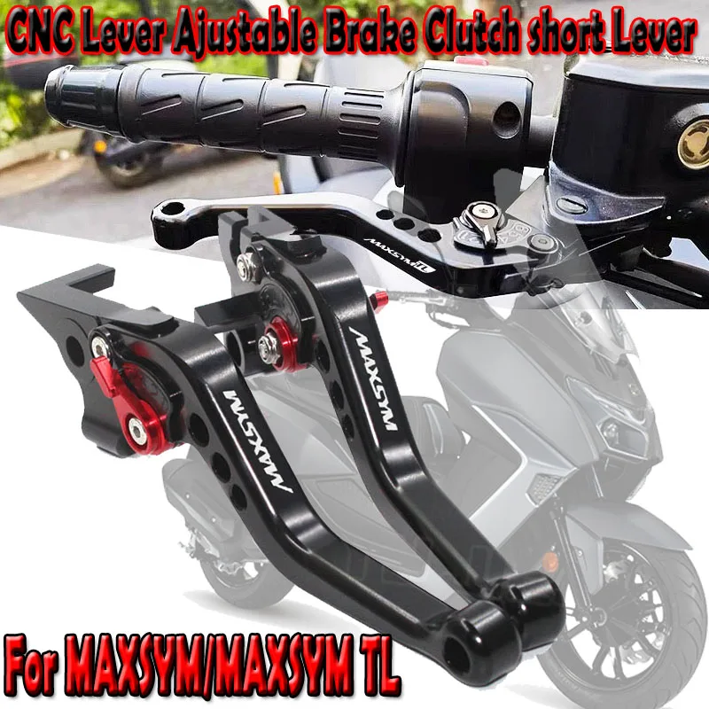 

For SYM MAXSYM MAXSYM TL 400/500/508/600 2011-Present Clutch Lever Brake Lever Ajustable Brake Clutch short Lever