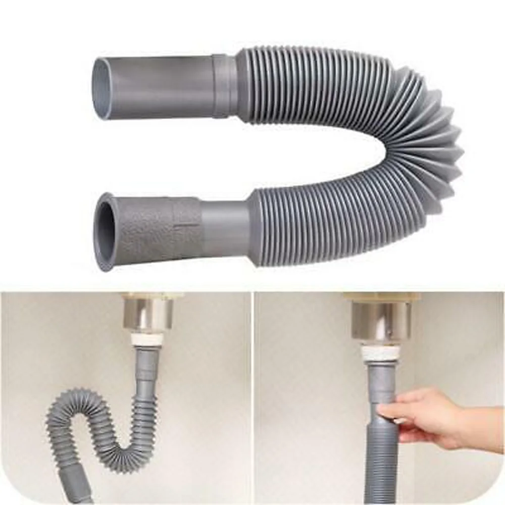 

Accessories Drain Pipe Household Drainage Replacement Sink Basin Hose Washbasin Home Bathroom Kitchen Flexible