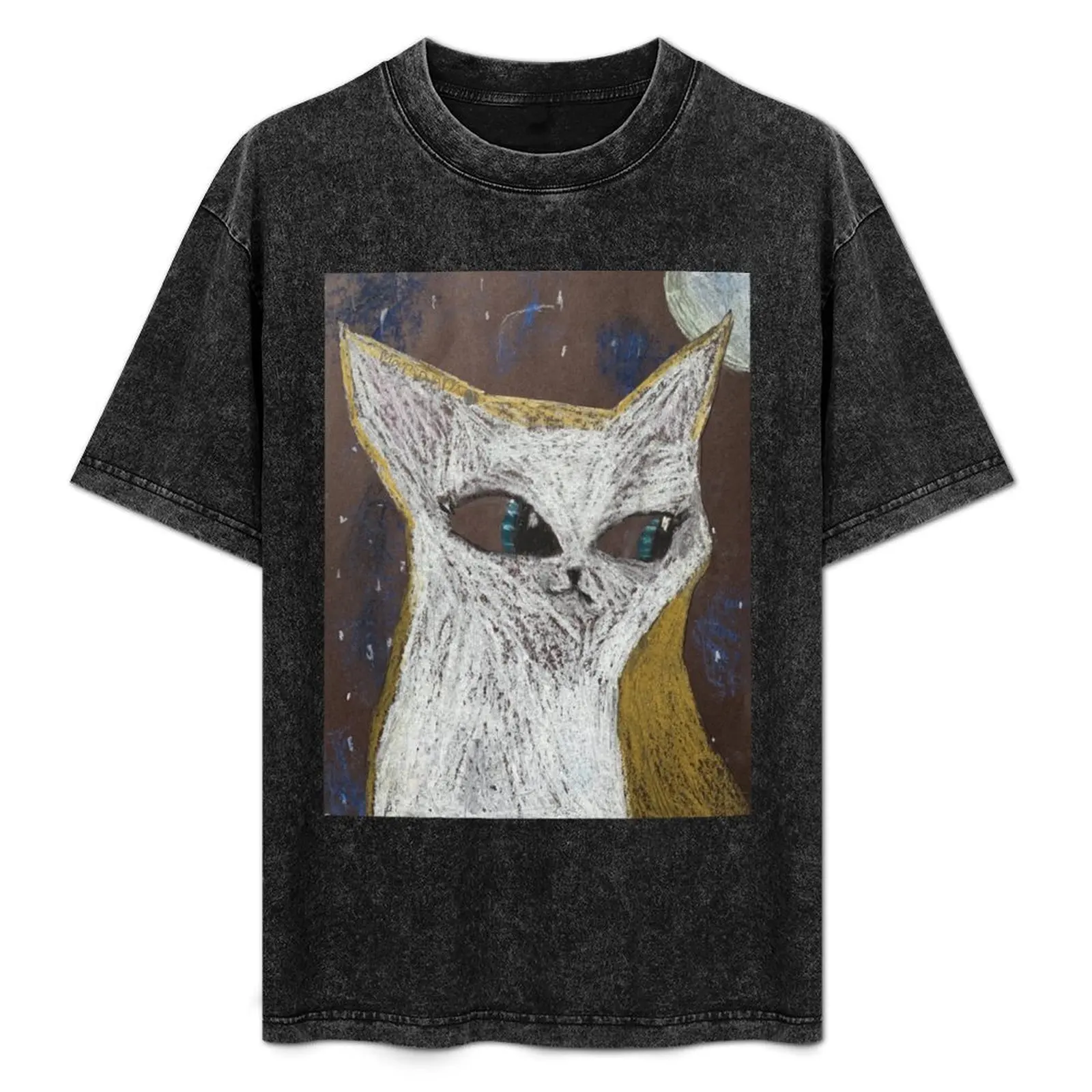 

Space Cat T-Shirt Holiday Casual Short Sleeve Top