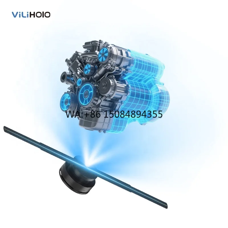 42CM High Resolution 3D Hologram Projector LED Beads Advertising Light Box Signage Outdoor Application OEM Supplier