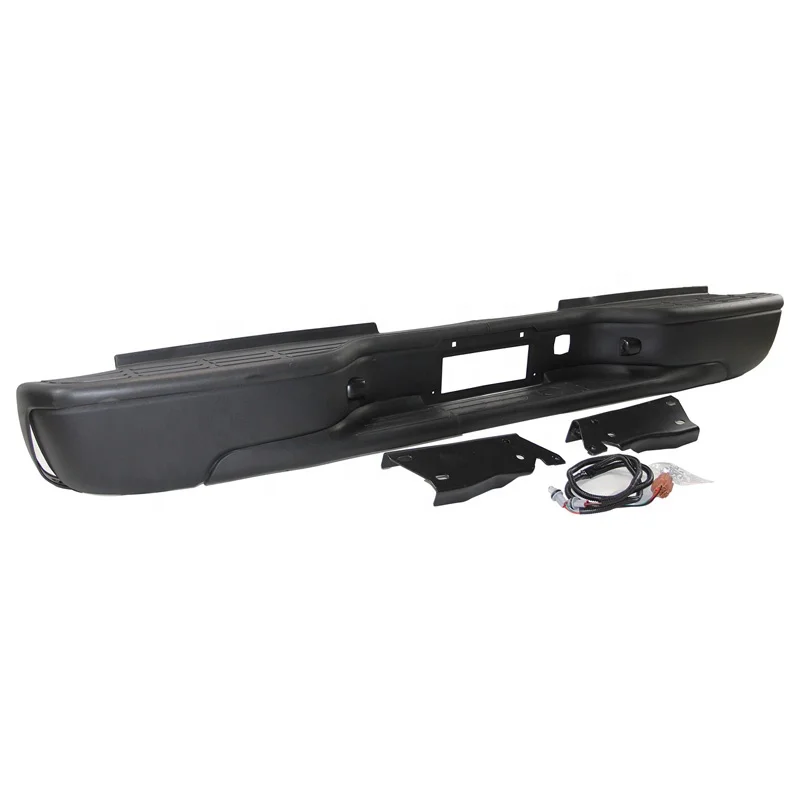 Rear  Bumper Black For 1999-2007 Chevrolet Silverado 2500HD 3500