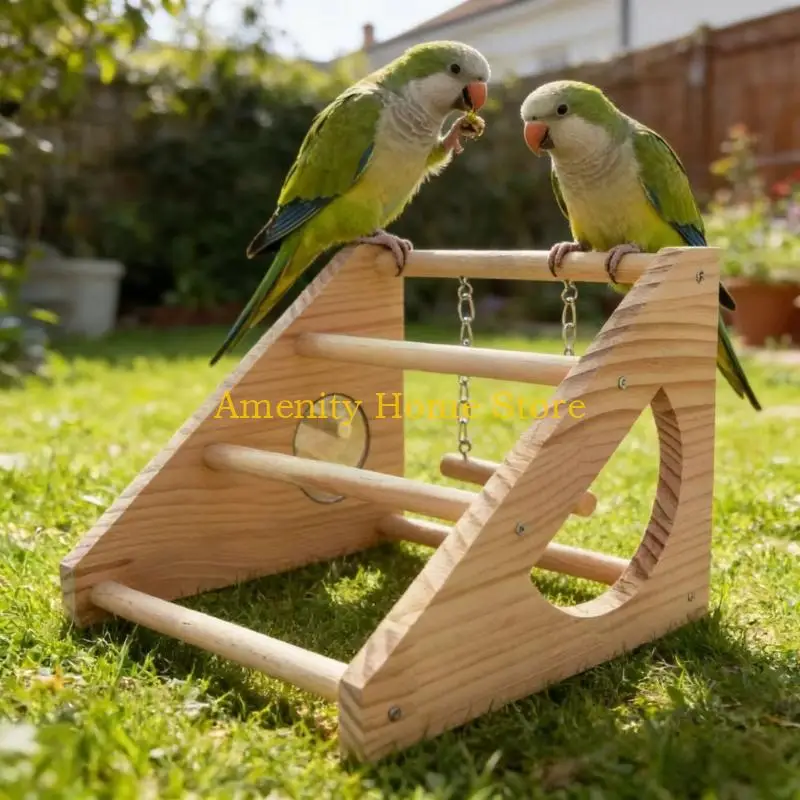 F26C Simple Chicken Resting Bar Provided With Mirror For Outdoor Flocks