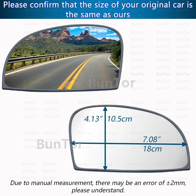 Car Rearview Mirror Glass For Hyundai GETZ Click TB 2002 2003 2004 2005 2006 2007 2008 2009 2010 2011/Wing Mirror Lens/Car Part