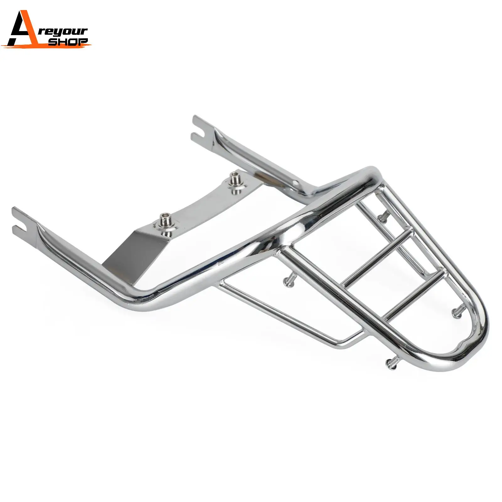 Areyourshop Rear Rack Chrome Luggage Carrier Fits Honda Z125 Monkey 125 2018 2019 2020 2021 2022 2023 2024 NEW