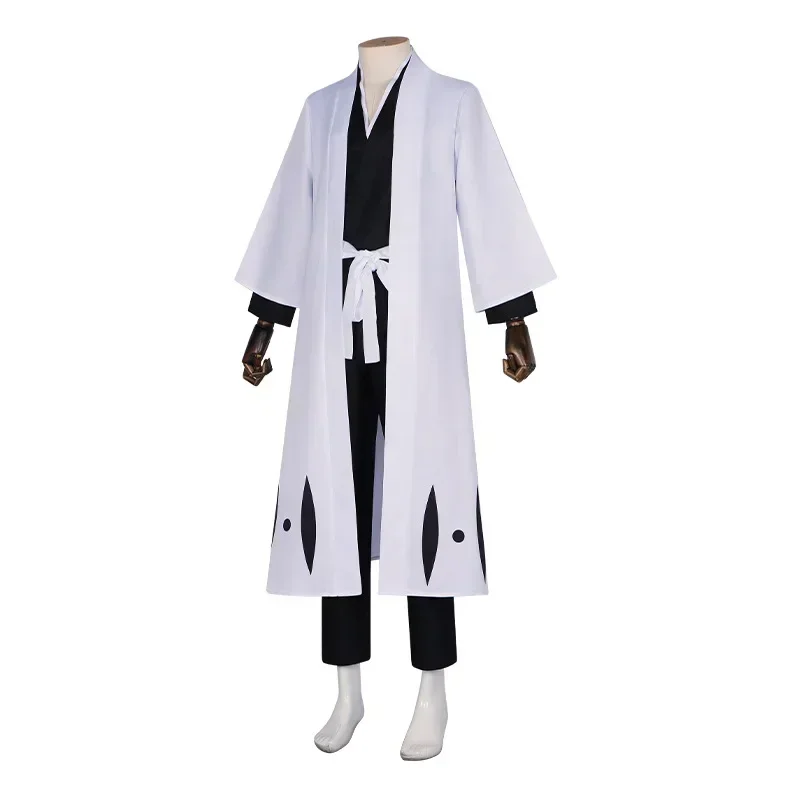 Anime Bleach Aizen Sousuke Thousand Year Blood War Cosplay Costume 5th Division Captain Kimono Arrancar Uniform Halloween