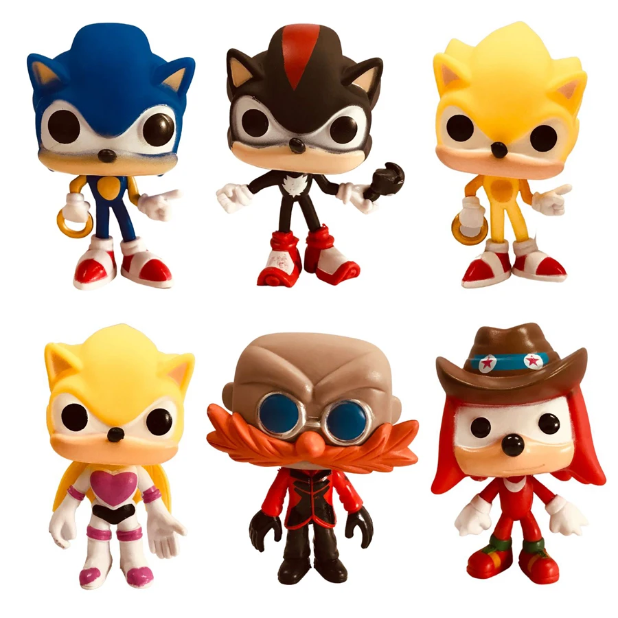 سونيك القنفذ سونيك الكنز هنتر المفاصل الحريق اسبيو طائرة التماثيل الطرفية لعب للأولاد هدية تحصيل #1