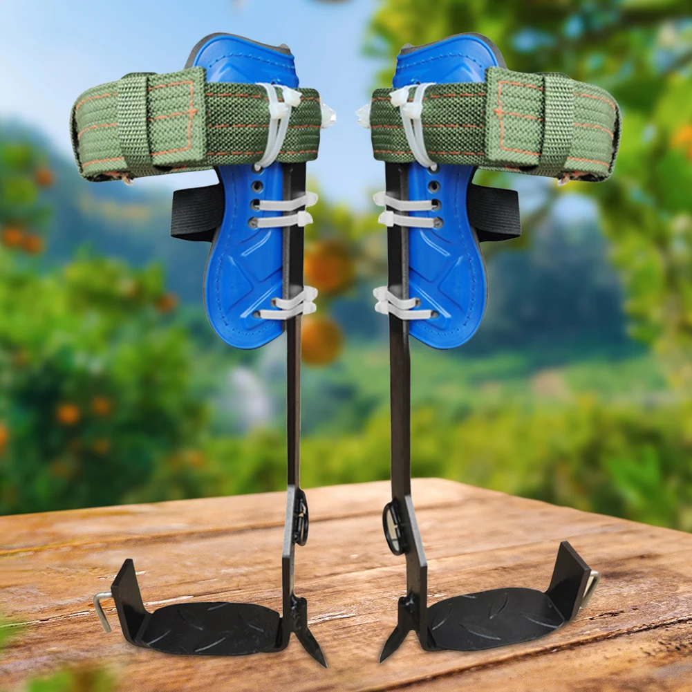 Engrenagem de escalada em árvore, altura ajustável, piercing, conjunto de ferramentas de escalada com cinto de segurança, carga de 350lbs para escalada e colheita