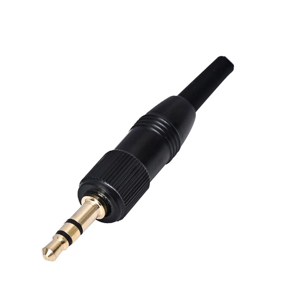 SUNRL 10 Stück 3,5 mm Stereo-Audio-Lock-Anschluss mit Schraubverriegelung für Sennheiser für Sony Nady Audio2000S Mikrofon-Ersatzstecker-Adapter