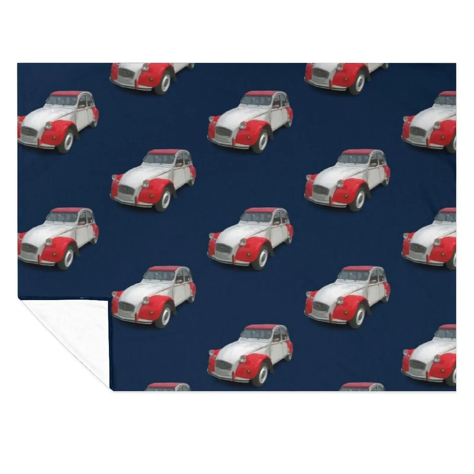 

Deux Cheveux (2CV) 'Dolly' Throw Blanket Nap Decoratives Retros Giant Sofa Blankets