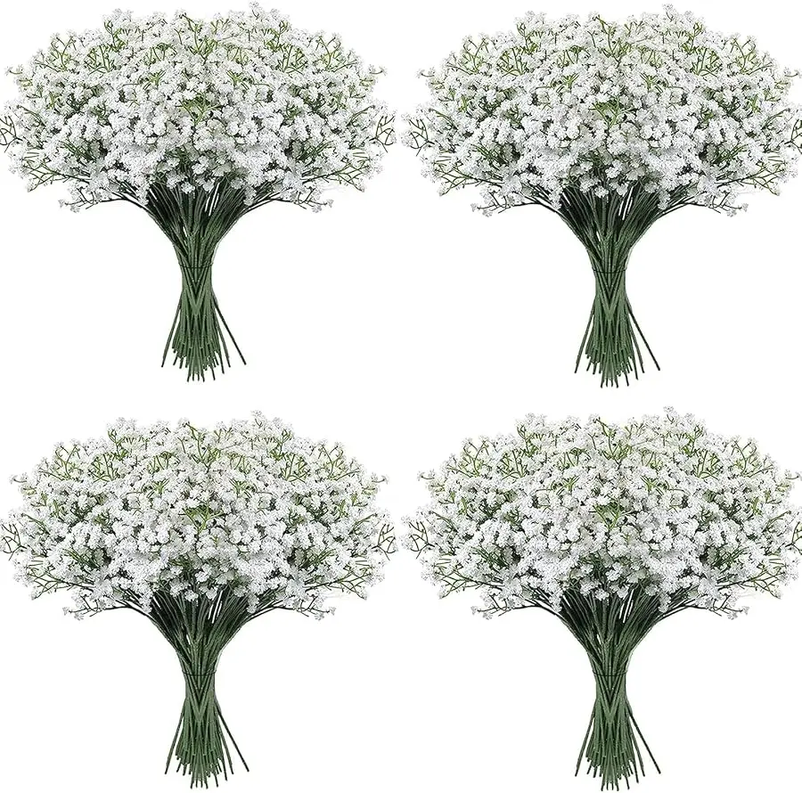 

Babys Breath Artificial Flowers,30 Pcs Gypsophila Real Touch Flowers for Wedding Party Home Garden Decoration