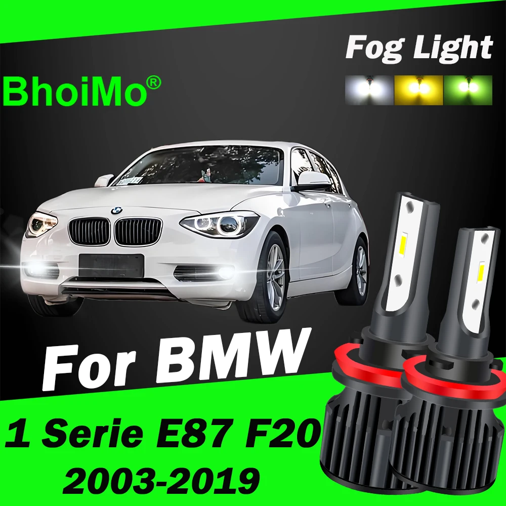 

BhoiMo For BMW 1 Serie E87 F20 Led Lamp Front Fog Light Bulb 2003 2004 2005 2006 2007 2008 2009 2010 2011 2012 2013 Car Auto